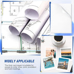 Gersoniel 100 Pcs Printer Paper 11 x 17 Inch Copy Paper 52 lb Glossy Paper Heavy Weight Cardstock Tabloid Paper Heavy Card Stock for Presentation Laser Back to School Office Supplies(White)