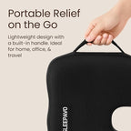 Sleepavo Office Chair Cushion - Seat Cushion for Tailbone Pain Relief - Butt Pillow for Coccyx, Sciatica, and Lower Back Pain - Orthopedic Chair Pad for Lumbar Support in Office Desk, Car, Airplane