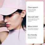 Loop Engage 2 Plus Earplugs – Everyday Noise Relief with Clear Speech for Social Gatherings, Work, Conversation, Parenting & Noise Sensitivity – 16 dB Noise Reduction + Mute for Extra Coverage, Rose