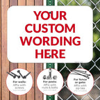 Custom Sign, Personalized Metal Signs, Customize for Office, Business, Workplace, Office, Home, Delivery Signs 12x18 Inches, Rust Free .063 Aluminum, Fade Resistant, Made in USA by Sigo Signs