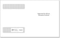 ComplyRight Moisture-Seal Double-Window Envelopes for 4-Up Horizontal W-2 Forms, Diagonal Seam, 9" x 5-5/8", Pack of 100 Tax Mailer Envelopes
