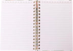 Graphique Hardbound Spiral Journal | Groovy Notes Design | Premium Paper | Notebook | Diary | Lists | Record Month and Date | Great Gift | 160 Ruled Pages | 6.25” x 8.25”