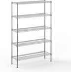 Regal Altair 14" Deep x 42" Wide x 64" Height Wire Shelving Kit | 5-Tier | NSF Commercial Storage Rack Unit