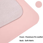 PU Leather Desk Pad Protector Gaming Mouse Pad Non Slip Desk Mat for Keyboard and Mouse Waterproof Desk Writing Pad for Office and Home Desk Accessories(Pink, 31.5 * 15.7)