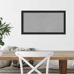 Amanti Art Black Framed Magnetic Board 14x26 Small Vision Board for use with Magnets, 100% Metal Sheet to Display Items as Office Decor or for Home Organization in mudroom, Kitchen or Kids Room