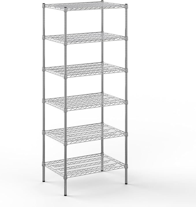 Regal Altair 21" Deep x 30" Wide x 74" Height Wire Shelving Kit | 6-Tier | NSF Commercial Storage Rack Unit