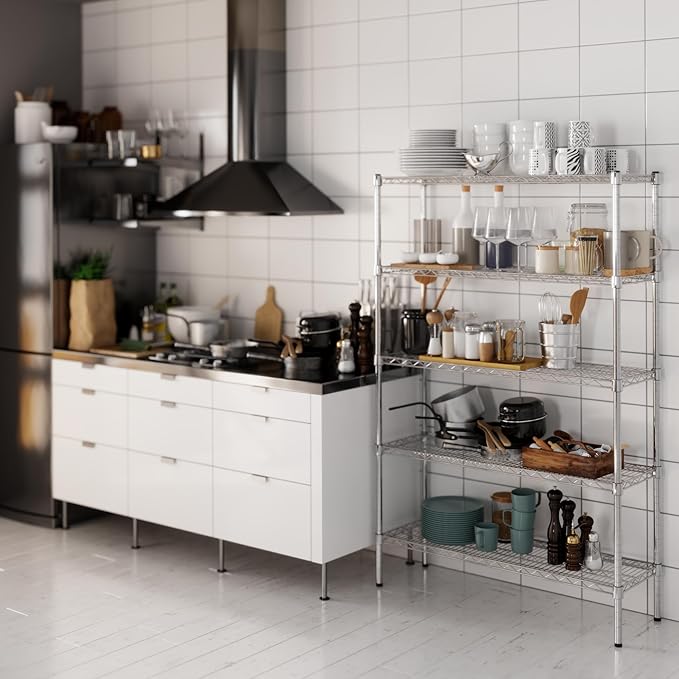 Regal Altair 14" Deep x 42" Wide x 64" Height Wire Shelving Kit | 5-Tier | NSF Commercial Storage Rack Unit