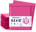 Metronic Bubble Mailers 8.5 x 12 Inch 40 Pack Pink Bubble Mailers Waterproof Padded Envelopes for Packaging, Shipping, Small Business Bulk