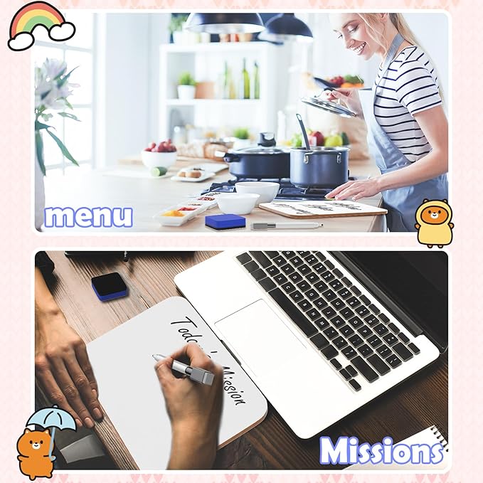 3 Pack Small White Board Dry Erase 5x7 Inch Mini Whiteboard Small Dry Erase Board with Markers Erasers Double Sided Dry Erase Lapboards for Students Teachers School Supplies Meeting Voting (3)