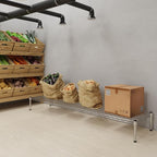 Regal Altair 18''W x 72''L x 8''H Chrome Plated Wire Dunnage Rack | Off The Floor Storage
