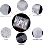 Marspark 21 Pieces Clear Stamp and Die Storage Bag Pockets Resealable Plastic Seal Storage Envelopes Case Dies Stamp Pocket for Christmas DIY Paper Card Craft(5 x 7 Inch)