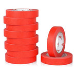 BOMEI PACK Red Painters Tape 1 Inch - Paint Tape 10 Rolls x 1 Inch x 55 Yards - Painter's Tape Red Masking Tape for Walls Painting, DIY Crafting, and School Projects, Total 550 Yards