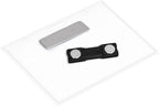 Amazon Basics Horizontal Magnetic Name Badge Holder - 100 Pack, Clear