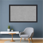 Amanti Art Black Framed Magnetic Board 27x43 Large Vision Board for use with Magnets, 100% Metal Sheet to Display Items as Office Decor or for Home Organization in mudroom, Kitchen or Kids Room