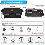 DIQIMIAQ Medium Outdoor Electrical Box(inner 10.3*4.8*3.1inch) With Waterproof shield, Waterproof Extension Cord Cover w/6 Cable , Weatherproof Connection Box Protect for Plug,Connector (Black, 1PCS)