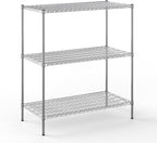 Regal Altair 24" Deep x 48" Wide x 54" Height Wire Shelving Kit | 3-Tier | NSF Commercial Storage Rack Unit