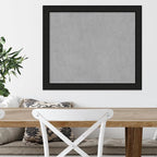 Amanti Art Black Framed Magnetic Board 23x27 Medium Vision Board for use with Magnets, 100% Metal Sheet to Display Items as Office Decor or for Home Organization in mudroom, Kitchen or Kids Room