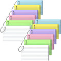 Ciphyfee Index Cards 3x5 Inch With Ring, 600 Count, Ruled White Colored Index Card, 180GSM Flash Cards College Ruled for Students, Teachers, Study Note Card for Office, Home, School, Office