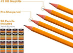 Bostitch Office Premium #2 Pencils, American Cedar Wood, Pre-Sharpened, HB Graphite, 36-Pack