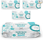 Juniper CLEAN 3 Pack Surface Cleaning Wipes Bleach Free, All-Purpose Cleaner for Bathroom, Kitchen, Office, 72 Count Soft Flow, Fresh Scent, Lint Free & Durable