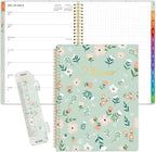 SUNEE 2026 Planner, Weekly and Monthly Calendar Planner, January 2026-December 2026, Daily Agenda with Tabs, Note Pages, Spiral Binding, 8.5"x11", Wildflowers