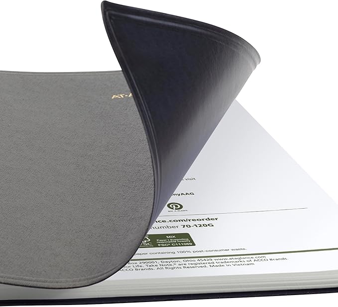 AT-A-GLANCE 2026 Planner, Monthly, 7" x 8.75", Medium, Recycled, Black (70120G0526)