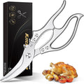 Aaeiirey Heavy Duty Poultry Shears – Luxury Kitchen Shears & Multipurpose Kitchen Scissors for Meat, Chicken, Fish & Vegetables, High Carbon Stainless Steel, Safety Lock, Dishwasher Safe