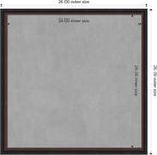 Amanti Art Black Framed Magnetic Board 26x26 Medium Vision Board for use with Magnets, 100% Metal Sheet to Display Items as Office Decor or for Home Organization in mudroom, Kitchen or Kids Room