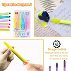 ZAYSWDNS 23 Pcs Bible Journaling Kit, No Bleed, set 6 GelHighlighters 8 Erasable Pens and 8 Refills & 1 Eraser, erasablecolored pens, for Bible Study Journaling Planner Notes School supplies