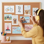 50 Set Magnetic Push Pins, Flat Push Pin, Magnetic Thumb Tacks for Wall Bulletin Board Poster and Photo Hangers (Gold)