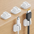 5Pack [Spring Fixed] Cord Holder Clips, Desk Organizer Accessories- Lamicall Cable Holder Mother's Day for Mother, Cable Management, Workspace Organizer & Accessories, Wire Clips for Nightstand