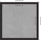 Amanti Art Black Framed Magnetic Board 22x22 Medium Vision Board for use with Magnets, 100% Metal Sheet to Display Items as Office Decor or for Home Organization in mudroom, Kitchen or Kids Room
