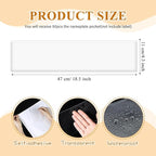 Jeyiour 50 Pcs Label Holders Adhesive Nameplate Pockets Storage Bin Labels Index Card Holder Shelf Plastic Peel Stick for Classroom Supermarket Bookshelf Library Student Box Drawer (4.3 x 18.5 Inch)