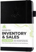 Clever Fox Inventory & Sales Log Book for Small Business – Inventory Ledger Book, Inventory Notebook, Order Tracker Book for Purchases, Sales & Reorders – Undated, Hardcover, A5, Black