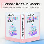 BinderX Extra Durable 3 Ring Binder, Round Rings 1 Inch Binder, Fits 175 Sheets of 8.5x11 Paper, Customizable View Cover with Inside Pockets, Cute 1" Binders, 1 Inch Binders 3 Ring, Aqua Blue