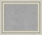 Amanti Art Silver Framed Magnetic Board 22x26 Small Vision Board for use with Magnets, 100% Metal Sheet to Display Items as Office Decor or for Home Organization in mudroom, Kitchen or Kids Room