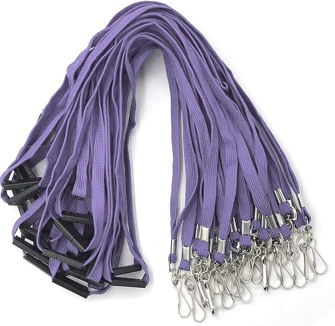 Bird Fiy Lanyard Light Purple Lanyards Neck Flat Premium Breakaway Badge Lanyard with J-Hook for ID Nametag Badge Holder