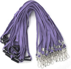 Lanyard Light Purple Lanyards Neck Flat Premium Breakaway Badge Lanyard with J-Hook for ID Nametag Badge Holder