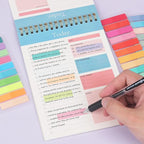 (4200 Pcs) Book Tabs for Annotating, Sticky Tabs Transparent Small Sticky Notes Flags, Colorful Morandi Page Markers for Notebooks, Multi-Colored Writable and Repositionable Book Flags Strip