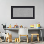 Amanti Art Black Framed Magnetic Board 16x28 Small Vision Board for use with Magnets, 100% Metal Sheet to Display Items as Office Decor or for Home Organization in mudroom, Kitchen or Kids Room