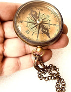 Gift for Grandson Brass Compass Engraved Quote | Memory Present to My Grandson Birthday, Baptism, Graduation, Confirmation, Love, Gift idea by Grandpa Grandma