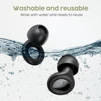 ProSeries Sleep Earplugs - 45dB Highest SNR Noise Cancelling Ear Plugs for Sleeping, Side Sleepers - Ultra Soft Reusable Silicone Hearing Protection for Snoring, Travel, Concerts & Noise Sensitivity