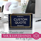 Custom Acrylic Sign Personalized, Custom Desk Name Plate, 18 Styles, (4"x6"), With Gift Box, USA Made by Acryluxe. (Folsom)