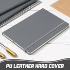 Honoson 20 Pack Lined Journal Notebooks A5 Hardcover Executive Notebook 5.5" x 8.3" PU Leather Wide Ruled Journals Bulk with Elastic Band for Home Business Office School Supplies(Gray)