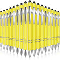 Zonon 38 Pieces Rubberized Ballpoint Pen with Stylus Tip Stylish Metal Pen Capacitive Styli with Soft Rubberized Grip, Black Ink for Most Devices(Yellow)