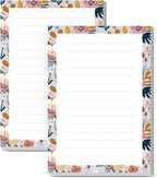 SXboxing Sticky Notes 4X6 Inches, 2 Pack Large Cute Self-Stick Pads, Bright Funny Memo Pads Easy to Stick for Home, Office Blue Boho Flowers