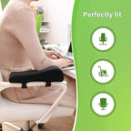 LargeLeaf Ergonomic Office & Gaming Chair with Memory Foam Armrest Pads 2-Piece Set