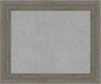 Amanti Art Grey Framed Magnetic Board 21x25 Small Vision Board for use with Magnets, 100% Metal Sheet to Display Items as Office Decor or for Home Organization in mudroom, Kitchen or Kids Room