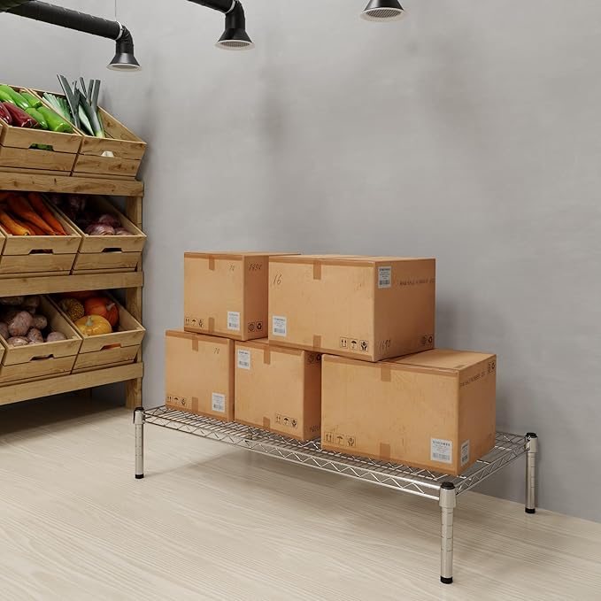 Regal Altair 21" Deep x 42" Wide x 8" Height Wire Shelving Kit | 1-Tier | NSF Commercial Storage Rack Unit