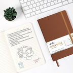 ViVin Lined Journal Notebooks for Work, 192 Pages, Medium 5.5 x 8.3 inch, College Ruled, A5 Hardcover Journaling Notebooks for Writing, 8 Pack Bulk,Brown